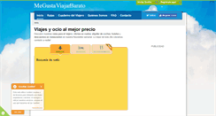 Desktop Screenshot of megustaviajarbarato.es