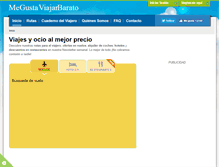 Tablet Screenshot of megustaviajarbarato.es